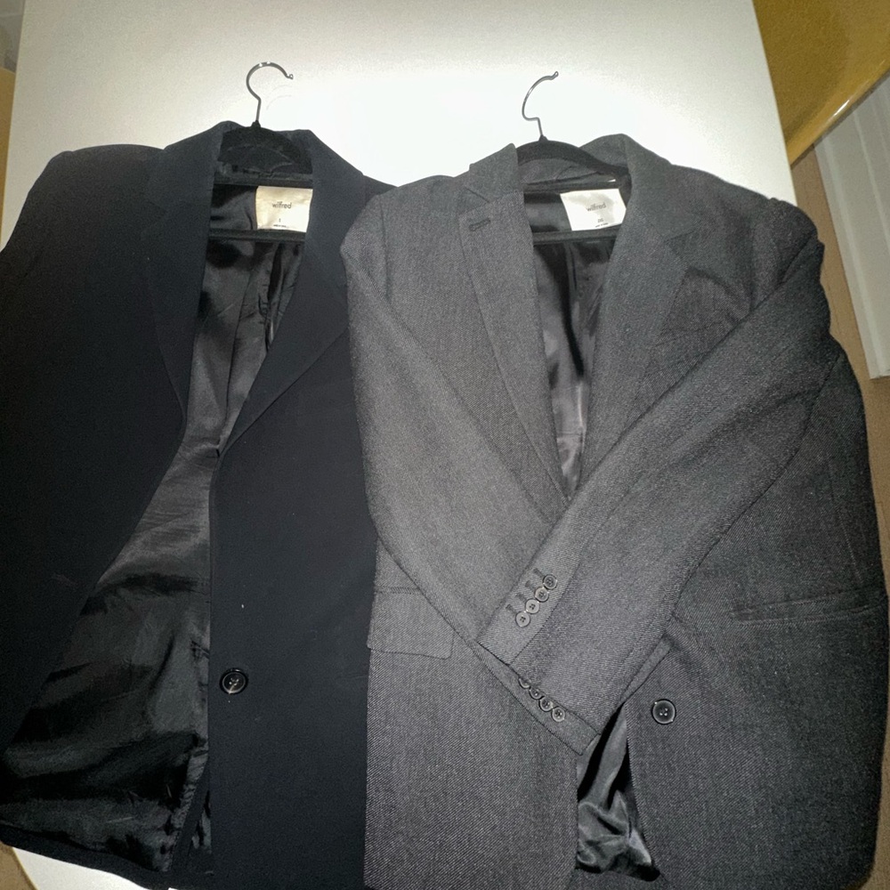 Wilfred Black and Gray Women's Blazers